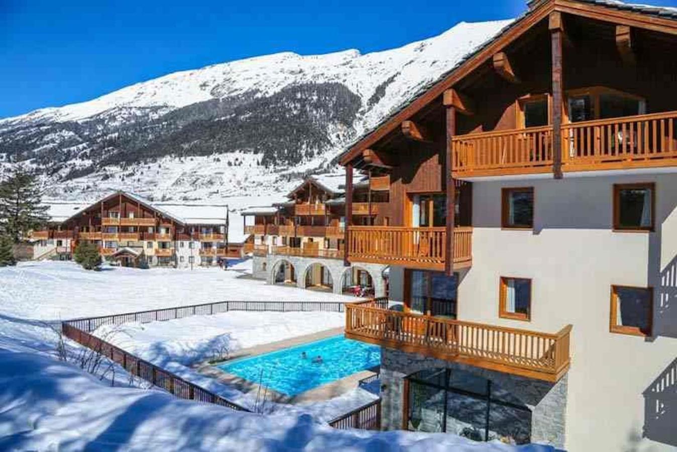 Residence Les Alpages 4 Etoiles - Appartement 4 Personnes - Piscine, Hammam, Sauna, Jacuzzi - Valcenis 73480 Lanslebourg-Mont-Cenis Exteriör bild
